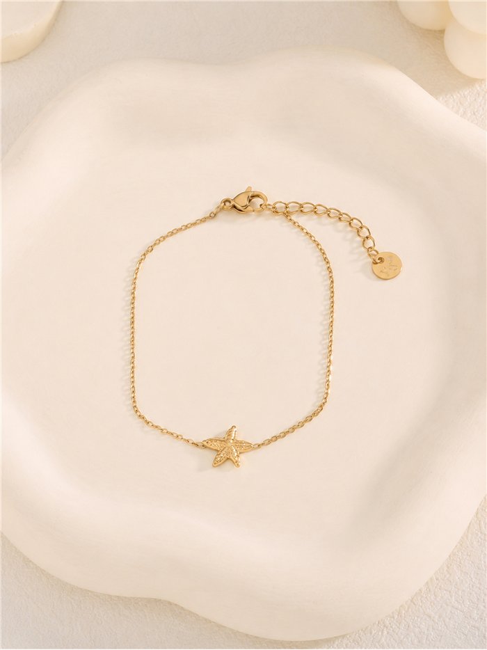 Pulsera de cadena con estrella de mar