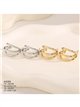 Pendientes de aro triple mini