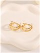 Pendientes de aro triple maxi