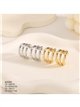 Pendientes de aro espiral triple mini