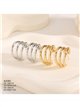 Pendientes de aro espiral triple grande