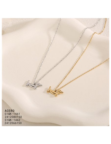 Mini-Stahlhalsband für Dackel