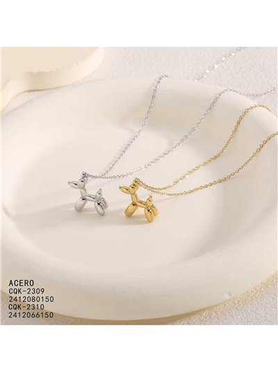 Collier pour chien en acier avec ballon 2