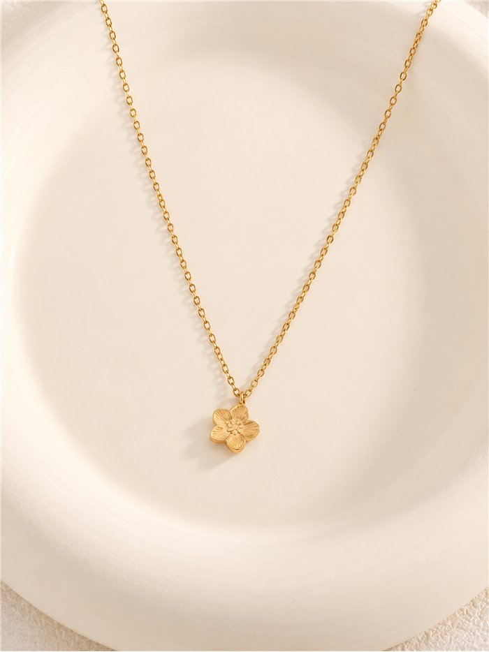 Collar flor de acero