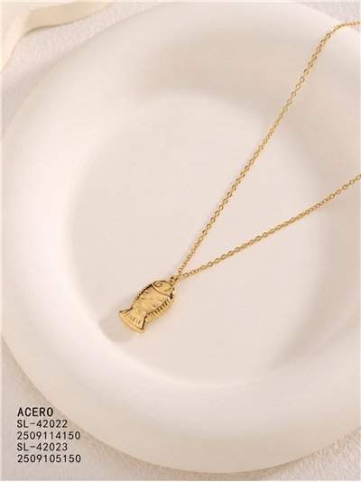 Collar pez de acero