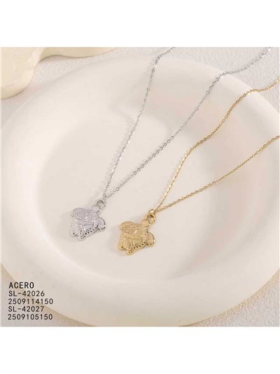 Collier tortue de mer en acier 2
