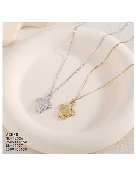 Collier tortue de mer en acier