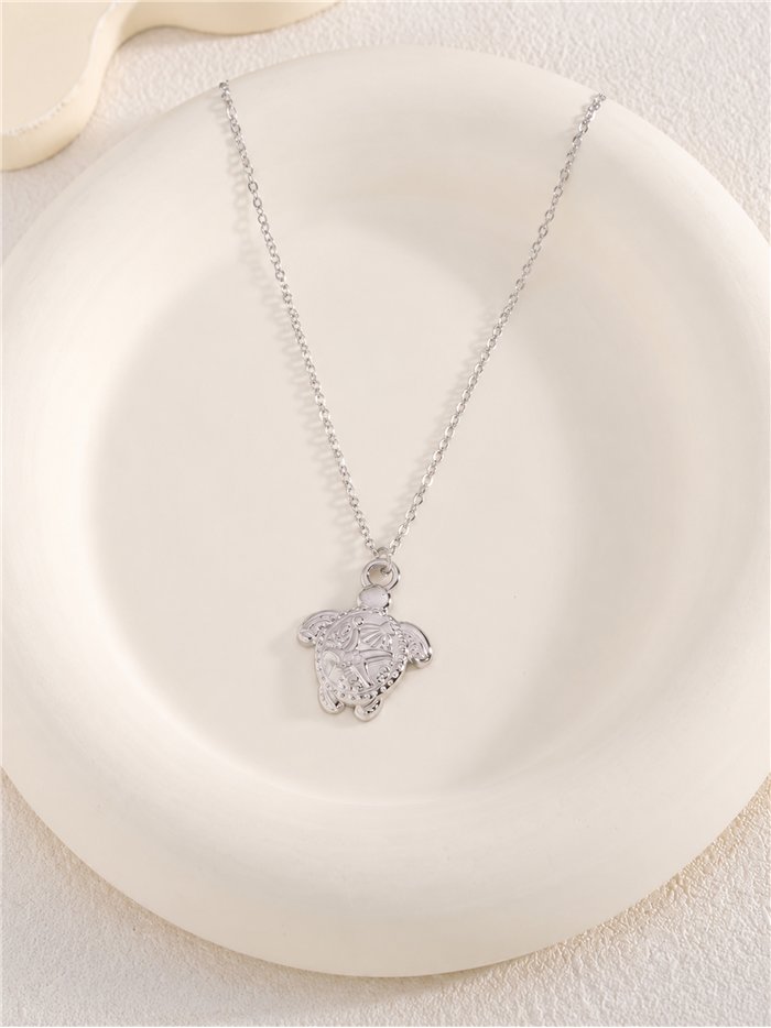 Collier tortue de mer en acier