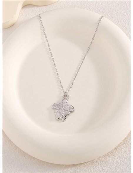 Collier tortue de mer en acier