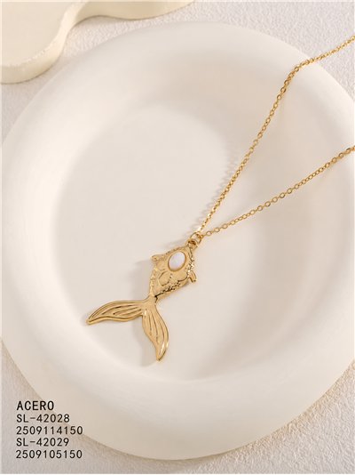 Collar cola de sirena de acero