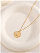 Collier médaillon marin en acier