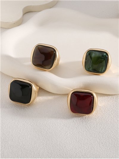 Quadratischer Ring mit Harz