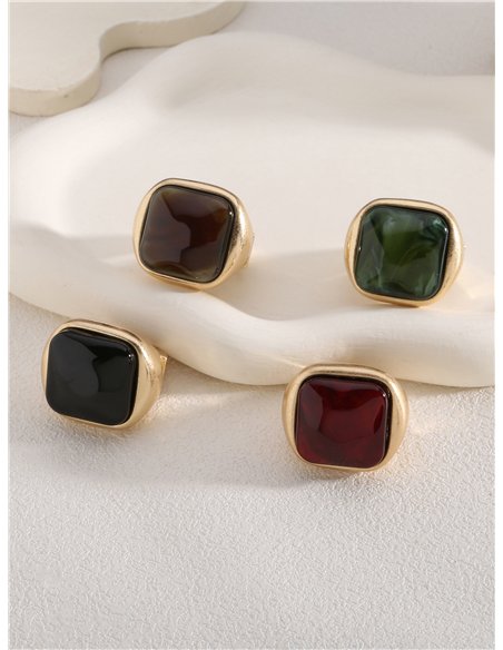 Quadratischer Ring mit Harz