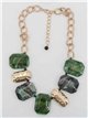 Collana a maglie con resina