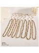 Collana di cristalli rotondi con strass