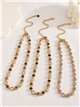 Collana di cristalli rotondi con strass