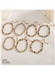 Pulsera de cristales redondos con strass