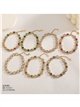 Pulsera de cristales cuadrados con strass