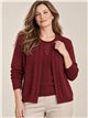 Jersey trenzado efecto doble strass talla grande