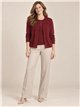 Jersey trenzado efecto doble strass talla grande