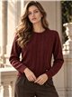 Glänzender Zopfstrickpullover