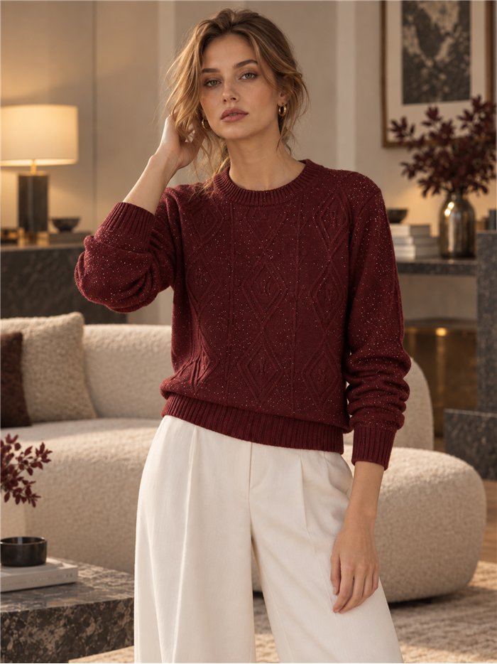 glitzerndes Trikot mit Rautenmuster