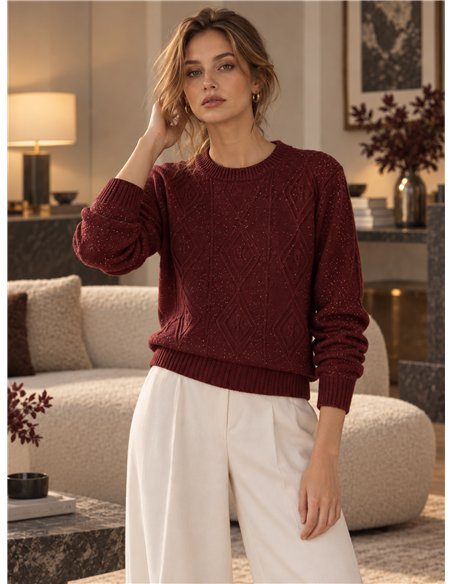 glitzerndes Trikot mit Rautenmuster