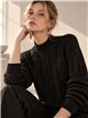 Jersey cuello alto brillo