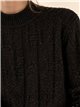 Jersey cuello alto brillo
