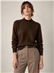 Jersey cuello alto brillo