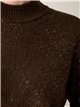 Jersey cuello alto brillo