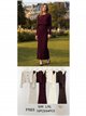 Conjunto vestido canalé y cárdigan corto