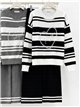 ensemble pull rayé et pantalon large