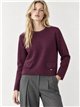 Jersey mit ausgefranstem Saum
