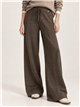 Pantaloni in maglia a gamba larga con coulisse