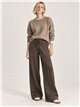 Pantaloni in maglia a gamba larga con coulisse