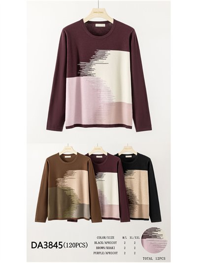Camisa de malha colorida com strass 2
