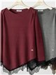 Jersey asimétrico encaje