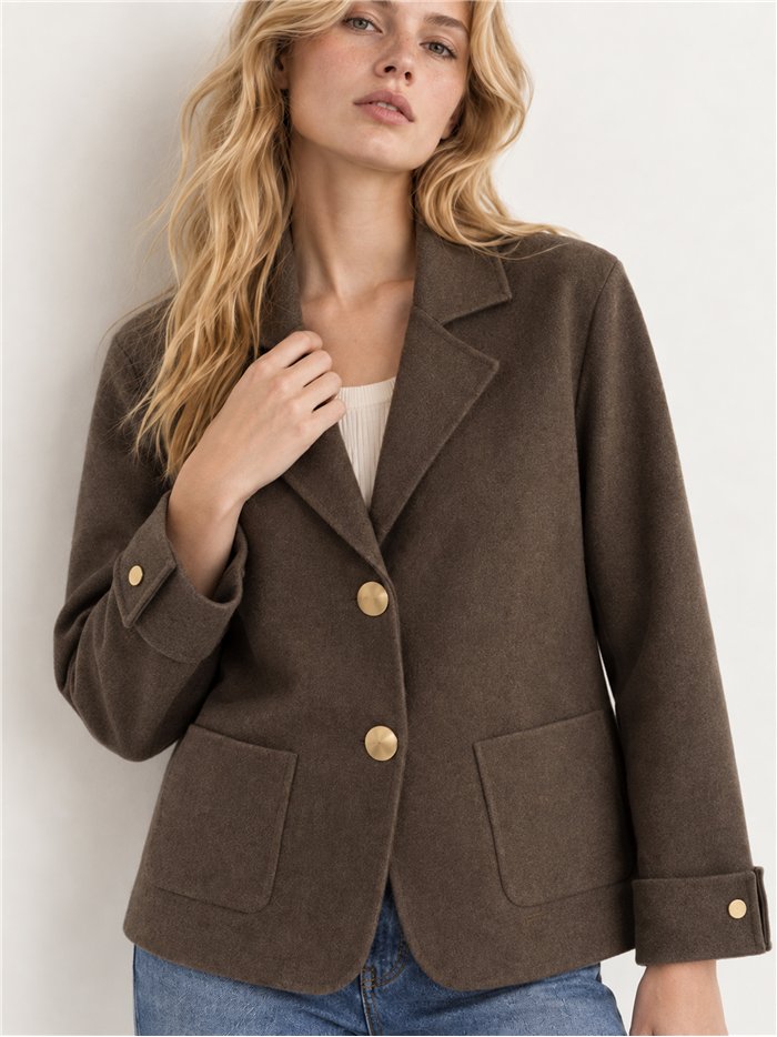 Blazer de punto botones dorados