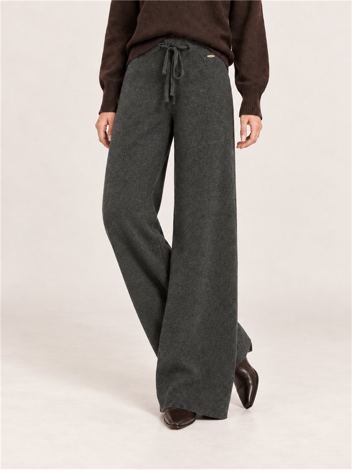 Strukturierte, weite Hose mit Ordon