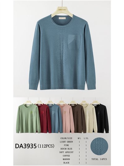 Maglione con effetto tasca e strass 2