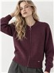 Cardigan in maglia con cerniera