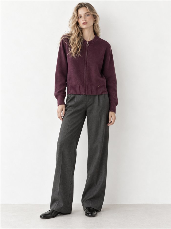 Cardigan in maglia con cerniera