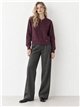 Cardigan in maglia con cerniera