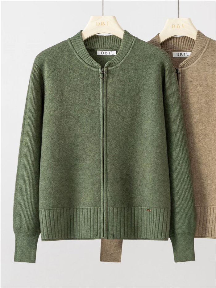 Cardigan in maglia con cerniera