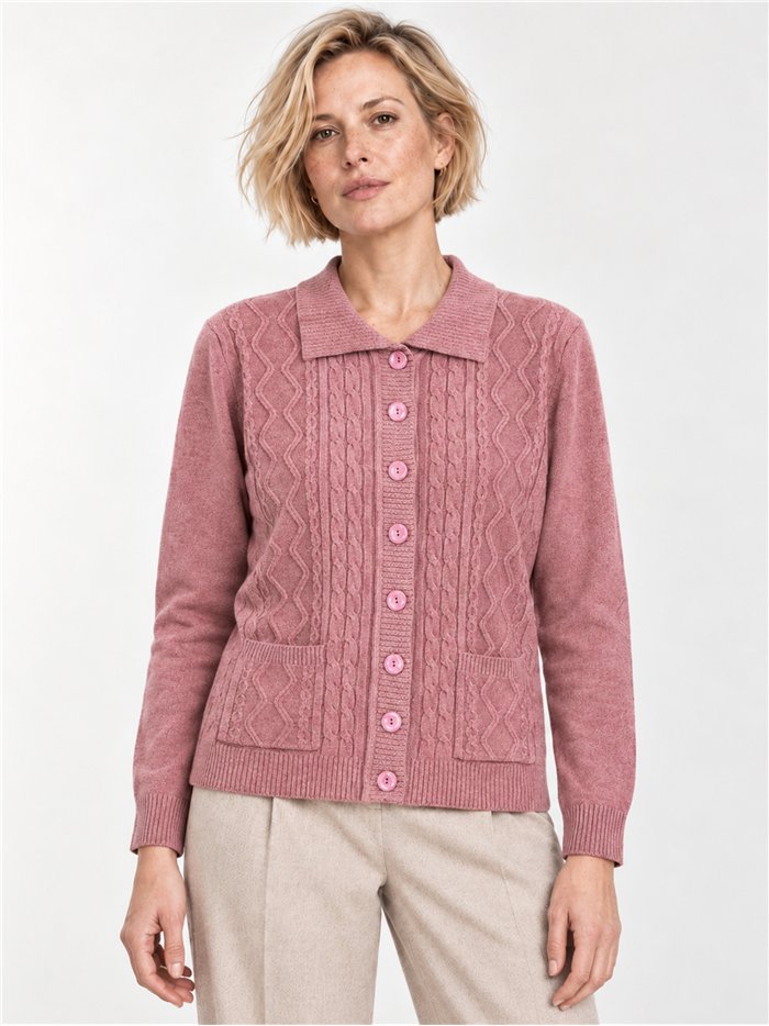 Gilet tressé avec poches