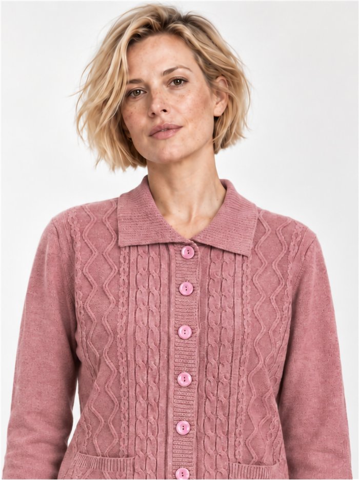 Gilet tressé avec poches