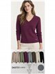 Zopfstrickpullover mit V-Ausschnitt