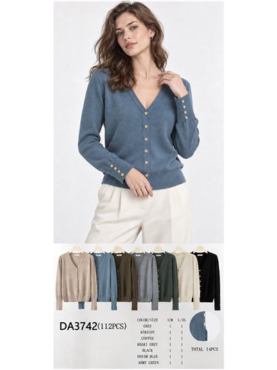 Cardigan con bottoni dorati 2