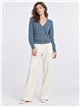 Cardigan con bottoni dorati
